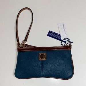 Dooney & Burke - Large Slip Wristlet - Deep Teal - NWT